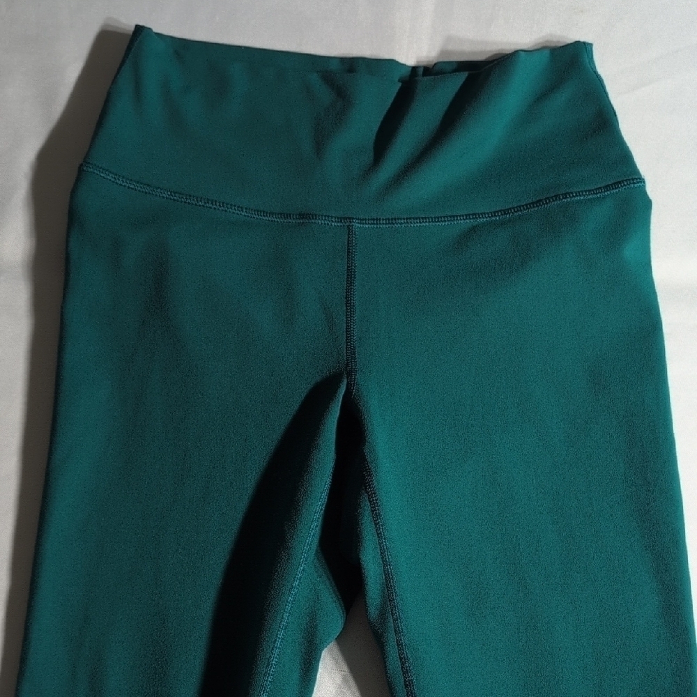Fabletics Green Leggings High-Waisted Stretchy Athletic - Picture 3 of 6
